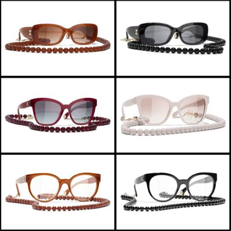 chanel sunglasses with chain 2023|Eyewear .